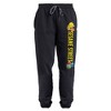 Sesame Street Crew And Sign Unisex Jogger Sweatpants with Pockets for Men and Women Black - 3 of 4