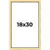 PosterPalooza | Simple Gold Picture Frame - UV Acrylic, Foam Board Backing, Hanging Hardware - 2 of 4