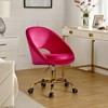 Hector Velvet  Ergonomic Swivel Office Desk Chair with Adjustable Height | Karat Home - image 2 of 4