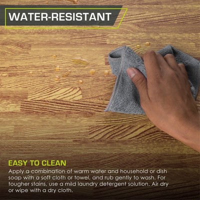 Light Oak Wood Grain EVA Foam Interlocking Floor Tiles, 72" x 48"