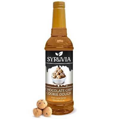 Syruvia Chocolate Chip Cookie Dough Syrup - 25.4 fl oz. Premium Flavoring Syrup For Coffee