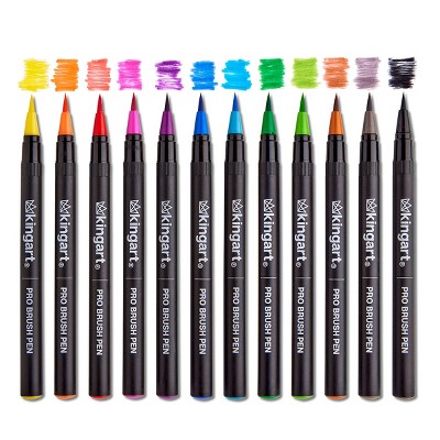 KINGART PRO Watercolor Brush Pens 12 Colors