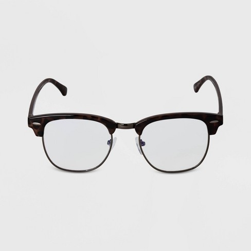 mens tortoise shell glasses blue light