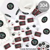 Big Dot of Happiness Christmas Pajamas - Holiday Plaid PJ Party Candy Favor Sticker Kit - 304 Pieces - 2 of 4