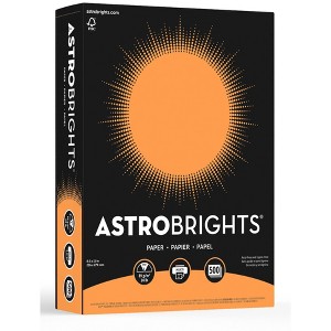 Astrobrights Premium Colored Paper, 8-1/2 x 11 Inches, 24 lbs, Cosmic Orange, 500 Sheets - 1 of 4