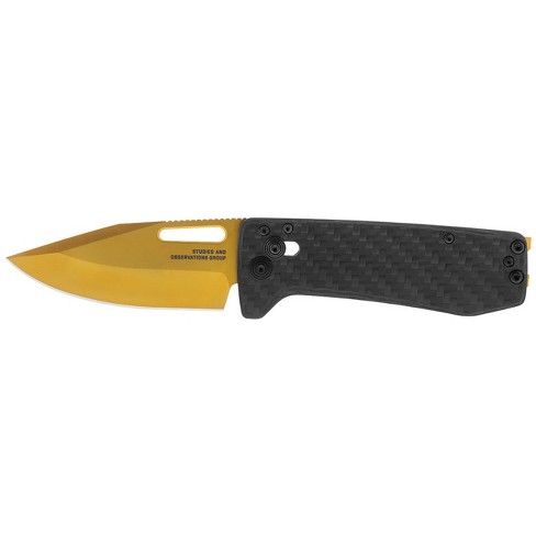 HOLD OUT 6 BLADE FULL SERRATED EDGE BLK S35VN