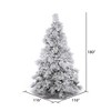 Vickerman Flocked Alberta Artificial Christmas Tree Unlit - 3 of 4