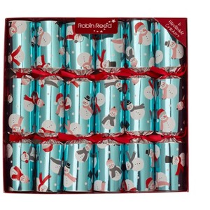 Robin Reed English Holiday Christmas Crackers – Racing Snowman Ice Shine, Set of 6, 13" Each, Ages 13+ - 1 of 4