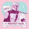 Girl's Star Wars: The Mandalorian Din Djarin And Grogu Perfect Pair T-Shirt - 2 of 4