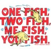 Infant's Dr. Seuss Me Fish You Fish  Bodysuit - White - 6 Months - 2 of 3