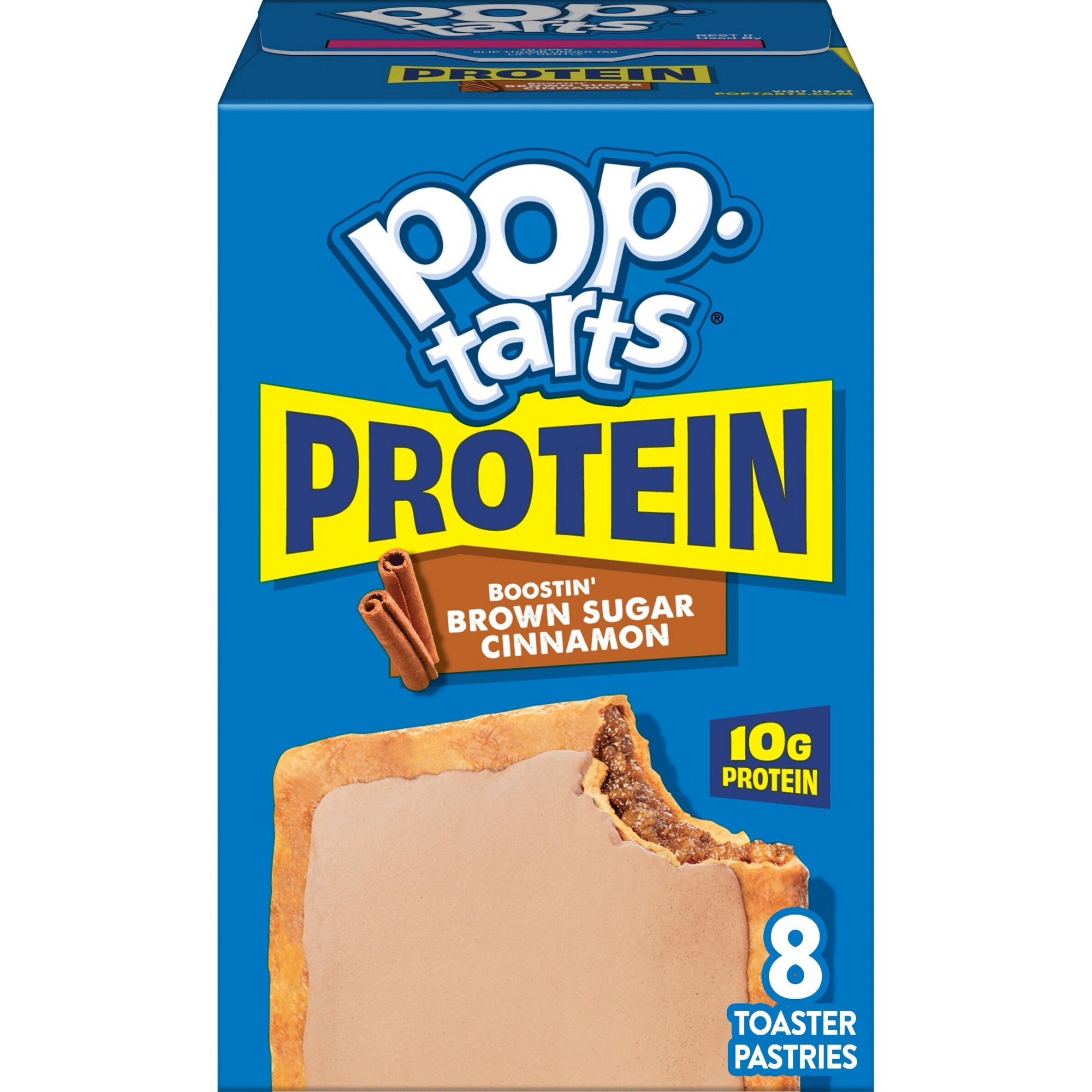 Kellogg's Pop-Tarts Protein Frosted Boostin' Brown Sugar Cinnamon Toaster Pastries — product image