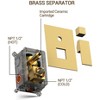 YAWWALK Single-Handle Rain 2-Spray Square 10 in Shower Faucet(Valve Included) - 4 of 4