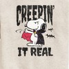 Boys' - Peanuts - Creepin It Real Graphic Long Sleeve Fleece Sweatshirt - 2 of 4