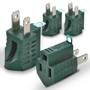 MeasuPro 3 to 2 Prong Grounding Adapter Plug - UL listed - 1 of 4