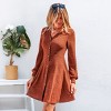 Women's Cozy Ribbed Knit Button-Down Sweater Dress - Cupshe - 2 of 4