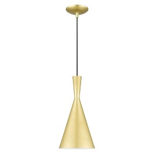 Livex Lighting Waldorf 1 - Light Chandelier in  Soft Gold/Polished Brass - 1 of 2