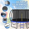 NAYSAYE Trampoline 12FT with Inner Safety Enclosure Net Ladder and PVC Spring Cover Padding for Outdoor Use, Black and Blue, 144.00"*103.00"*117.00" - 3 of 4