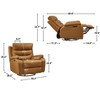 NicBex Recliner Chair Rocking Chair Swivel Chair with 240 Degree with 2 OKIN Motor Sofa Chair Recliner for Living Room - 4 of 4