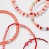 Semi Precious Jasper Beaded Medallion Bracelet Set 5pc - Universal Thread™ - 4 of 4
