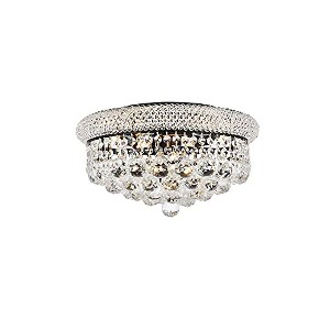 Elegant Lighting Primo 16 inch black flush mount - 1 of 4