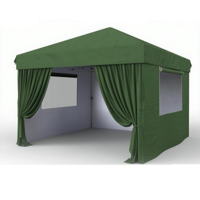 10 ft. x 10 ft. Pop Up Canopy Tent Outdoor Heavy Duty Instant Shelter with 4 Sidewalls for Events