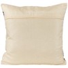Northlight 20" Black and Cream Textured Block Handloom Woven Outdoor Square Throw Pillow - 3 of 4