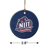 New Jersey Institute of Technology Primary Logo Porcelain Holiday Christmas Tree Ornament - 3 of 4