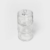 Tiered Canister Apothecary Glass Clear - Threshold™ - image 3 of 4