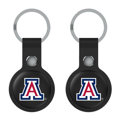 Keyscaper NCAA Big 12 Universities Insignia Black Airtag Holder 2-Pack