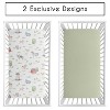 Sweet Jojo Designs Baby Gender Neutral Unisex Fitted 100% Cotton Muslin Crib Sheets Set Farm Animals Multicolor 2pc - 2 of 4