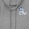Juniors Womens Mickey & Friends Retro Stripes Mickey & Pluto Cowl Neck Sweatshirt - 2 of 4