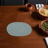 Unique Bargains Trivet Oval Rope Coaster Cotton Non-Woven Fabric 12.6"x8.66"x0.31" - 2 of 3