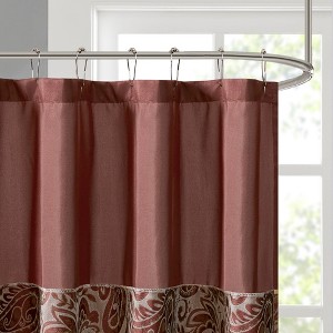 Jacquard-Paisley Shower Curtain-72x72 Inches - 1 of 4
