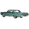 1964 Chevrolet Impala Azure Aqua Blue Metallic with Blue Interior Limited Ed to 200 pcs 1/43 Model Car by Goldvarg Collection - 3 of 4