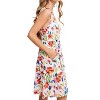 Women's Flower Print Square Neck Dress - Listicle - 2 of 3