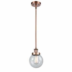 Beacon - 1 Light Stem Hung Mini Pendant In Modern Style-9 Inches Tall and 6 Inches Wide - 1 of 1