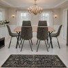 LeisureMod Ravenna 7-Piece Dining Set, 1 Y-Shape Legs Table 6 Dining Chairs - 2 of 4