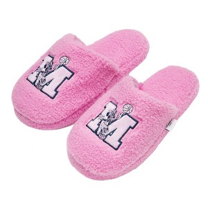 Women's Minnie Mouse Pink Fluffy Slippers - Light Pink - 1 of 4