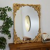 Olivia & May 41"x30" Metal Floral Ornate Baroque Wall Mirror Gold: Vintage Rectangular Decor, No Assembly Required - 2 of 4