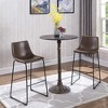 Sapphtopaz Dining Table Kitchen Table Round Dining Table Tulip-style Bar Table with Pedestal Base for Kitchen, Small Spaces - 3 of 4