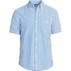 Lands' End Men's Short Sleeve Seersucker Shirt - 3 of 4