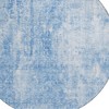 Denim Blue And Ivory Abstract Washable Indoor Outdoor Area Rug - 4 of 4