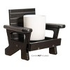 JCS Wildlife Mini White Adirondack Chair Candle or Drink Holder, Lake Life - 3 of 4