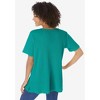 Woman Within Plus Size Split-Neck Henley Thermal Tee - 3 of 4