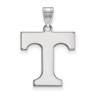 Black Bow Jewelry 10k White Gold Tennessee Volunteers NCAA Large Pendant