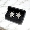 Slickblue 0.75" Alpaca Silver Sunburst Stud Earrings - Artisan-Made with Southwestern Flair, Hypoallergenic Sterling Posts - 2 of 3