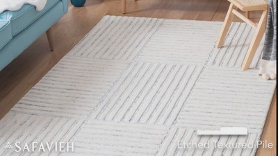 Elegant Hand-Tufted Wool Rectangular Rug in Red, 8' x 10'