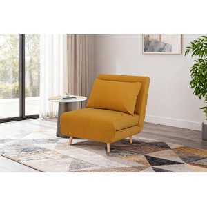 Racxily 3-in-1 Sofa Bed, Upholstered Convertible Sleeper Accent Chair - 1 of 4