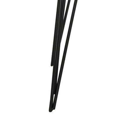 Light Brown Wood and Metal Hairpin Leg Hallway Table