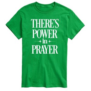 Men's - Instant Message - There's Power In Prayer Short Sleeve Graphic T-Shirt - 1 of 4